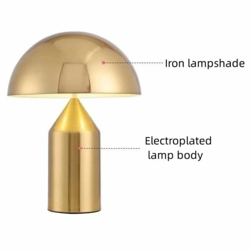Celviera Electroplating Mushroom Table Lamp
