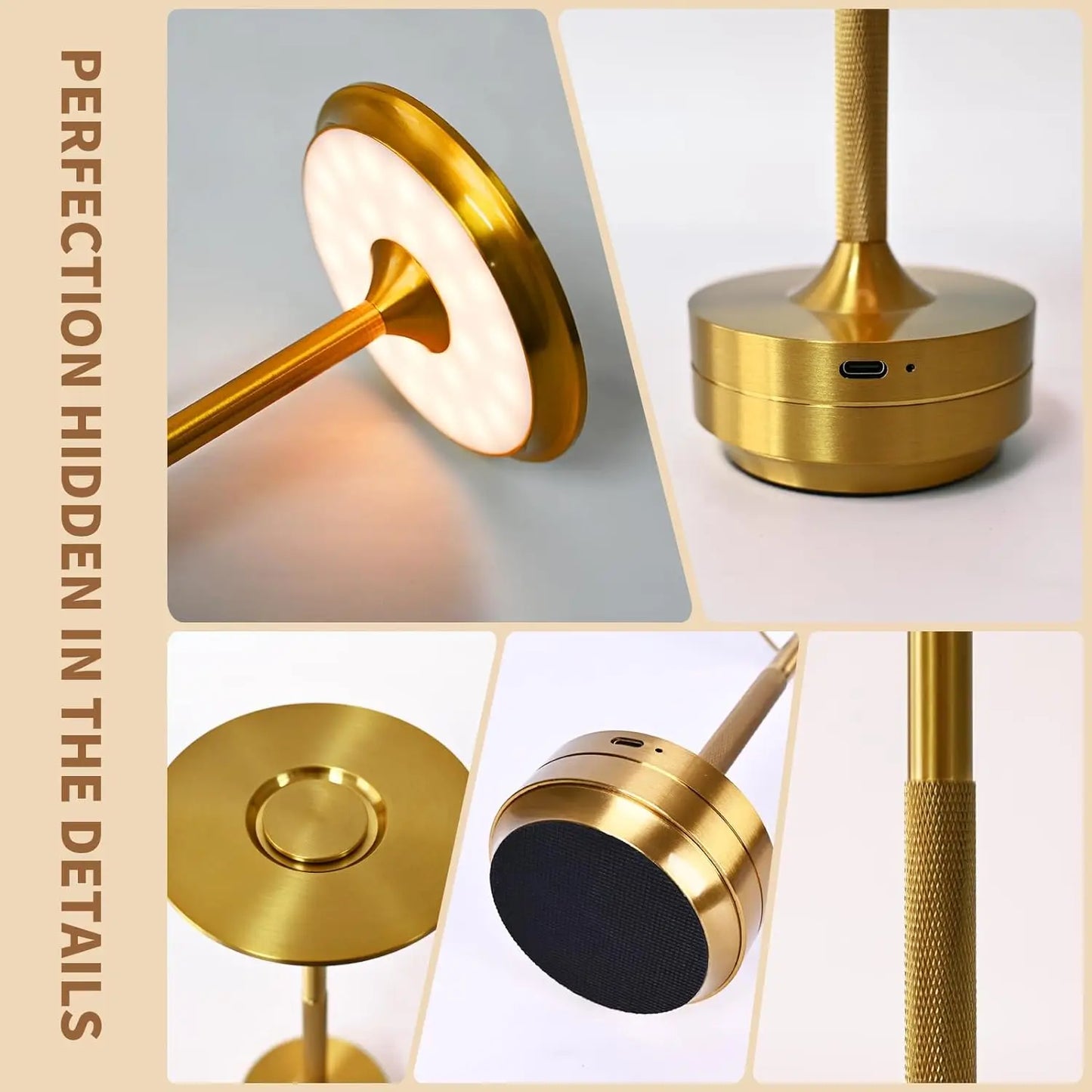 Celviera Rechargeable LED Touch Sensor Table Lamp